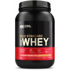 Сироватковий протеїн Optimum Nutrition Whey Gold Standart 907 г - strawberry-banana