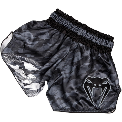 Шорти для тайсього боксу Venum Tecmo Muay Thai Shorts Dark Grey фото