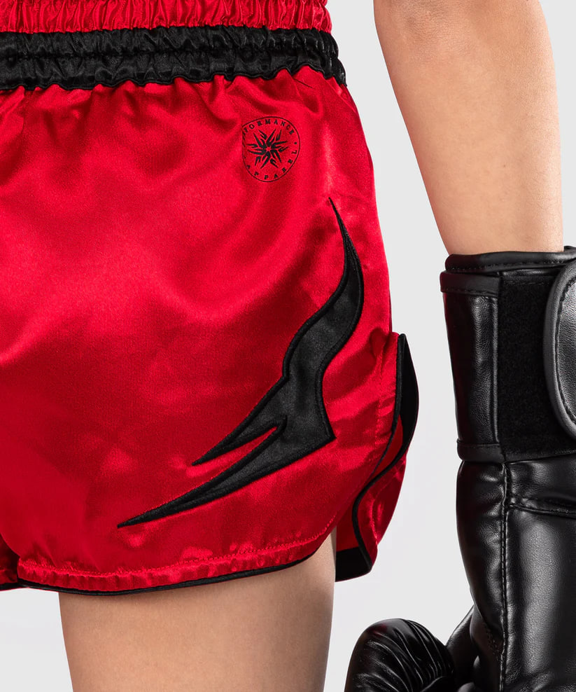 Детские шорты Venum Inferno Kids Muay Thai shorts Cherry Red цена