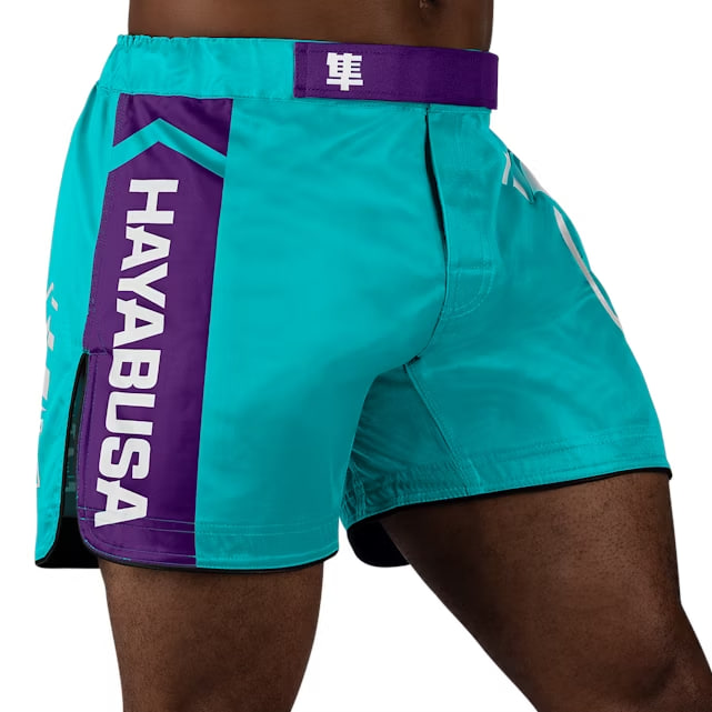 Шорты для MMA Hayabusa Icon Mid-Thigh MMA Shorts Teal White купить