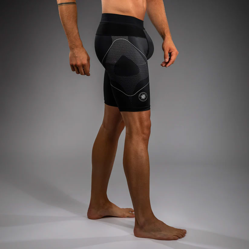 Компресійні шорти Venum Nexus Vale Tudo Shorts Black Silver оригінал