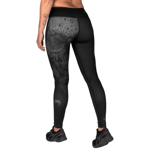 Жіночі легінси Venum Santa Muerte 3.0 Leggings For Women Black Black фото