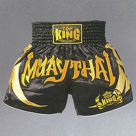 Шорты для тайского бокса Top King Muay Thai Shorts Black Gold