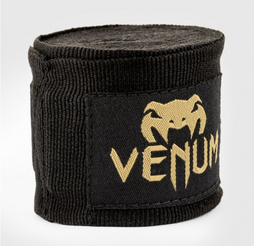 Venum Kontact Boxing Handwraps - 4m Black Gold buy