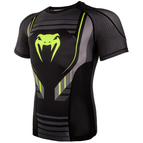 Рашгард Venum Technical 2.0 Rashguards Short Black Yellow ціна