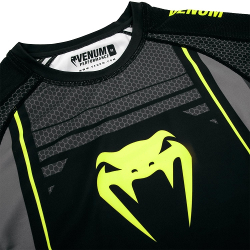 Рашгард Venum Technical 2.0 Rashguards Short Black Yellow оригінал