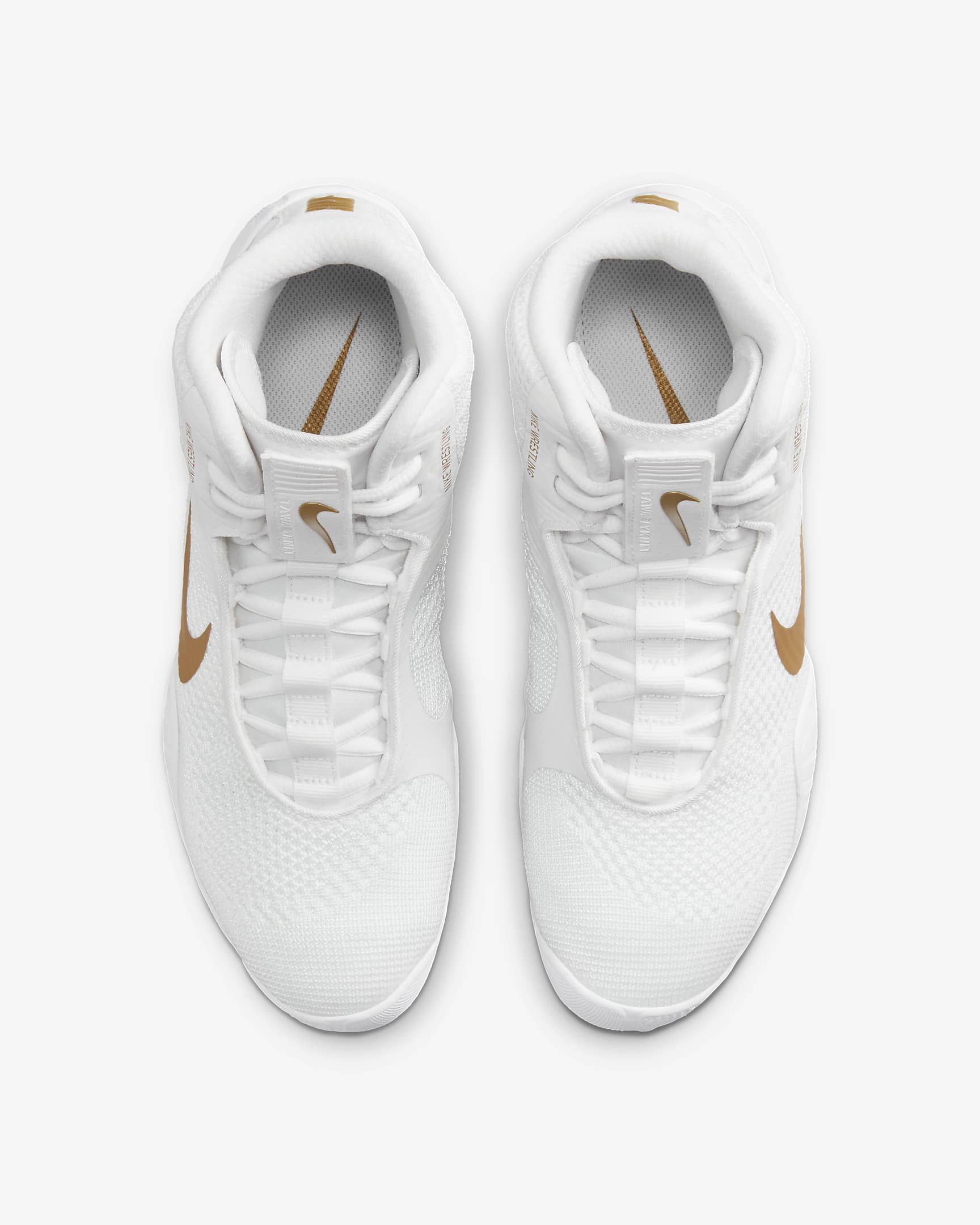 Борцовки Nike Tawa Wrestling Shoes White Metallic Gold фото