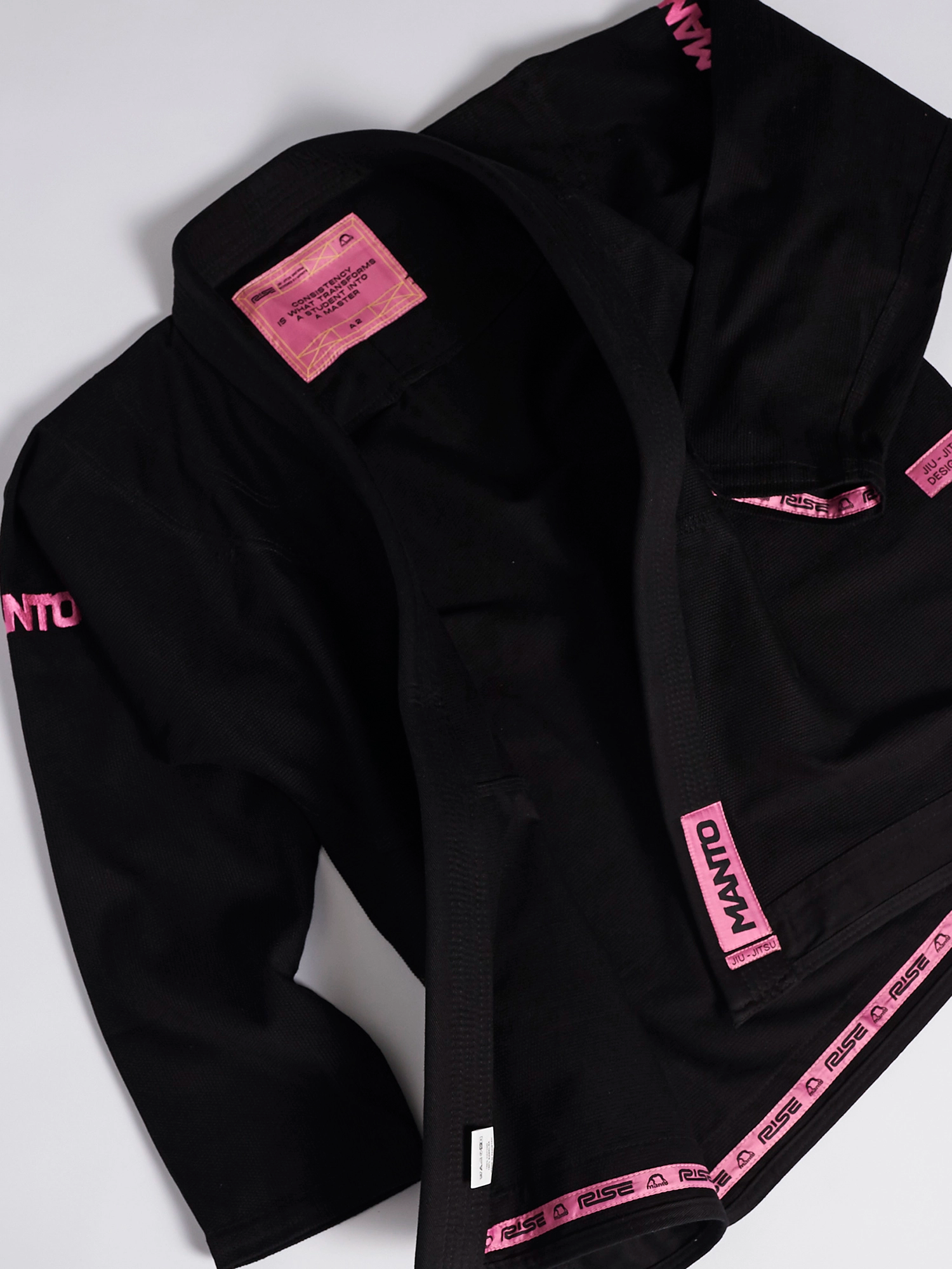 Женское кимоно Manto RISE 2.0 Bjj GI Black Pink фото