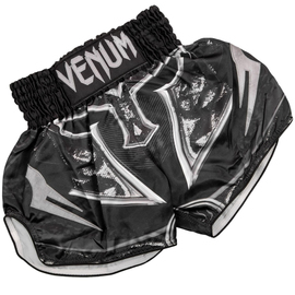 Шорты для тайского бокса Venum Gladiator 3.0 Muay Thai Shorts Black Black, Фото № 3
