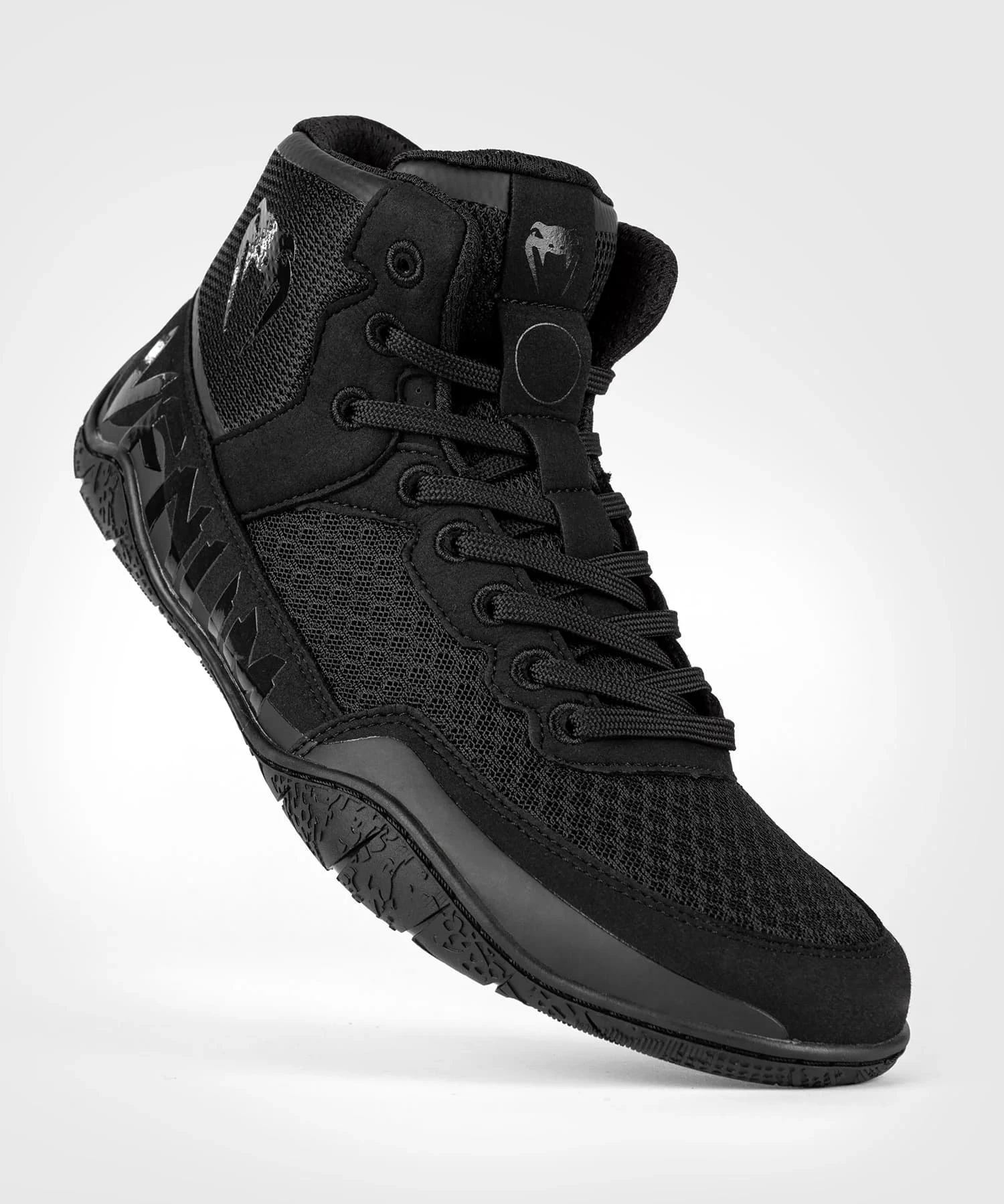 Борцовки Venum Elite Wrestling Shoes Black Black фото