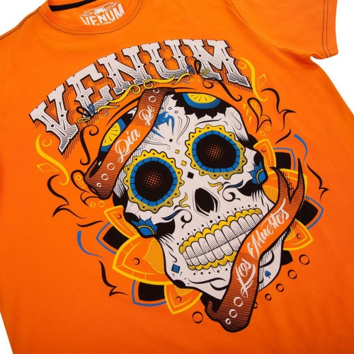 Футболка Venum Santa Muerte 2.0 T-shirt Orange фото