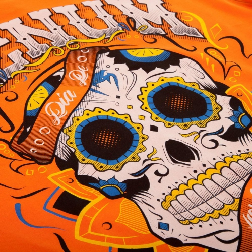 Футболка Venum Santa Muerte 2.0 T-shirt Orange оригінал