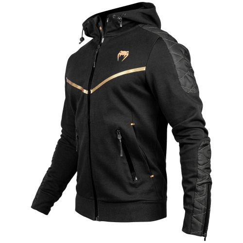 Толстовка Venum Laser Evo Hoody Black Gold купить