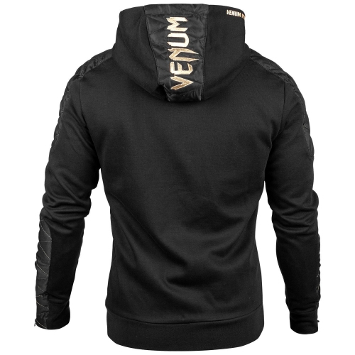 Толстовка Venum Laser Evo Hoody Black Gold цена
