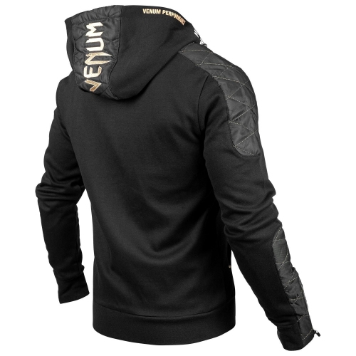 Толстовка Venum Laser Evo Hoody Black Gold фото