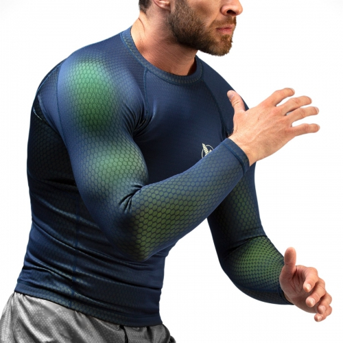 Рашгард Hayabusa Fusion Rashguard - Blue Green цена