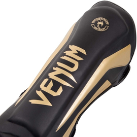 Защита голени Venum Elite Standup Shinguards Black Gold, Фото № 2
