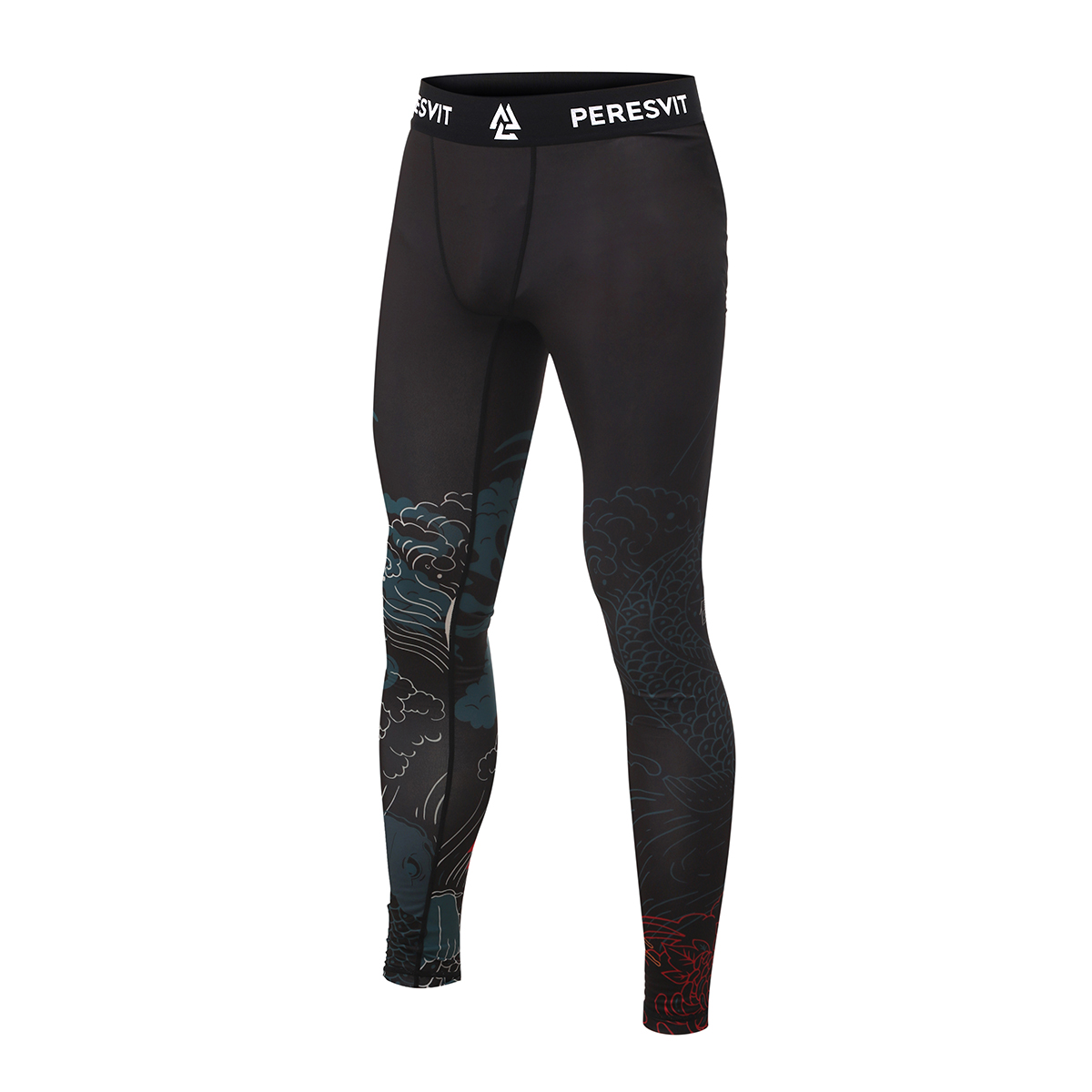 Compression pants Peresvit Koi MMA Leggins Blue Orange Red price