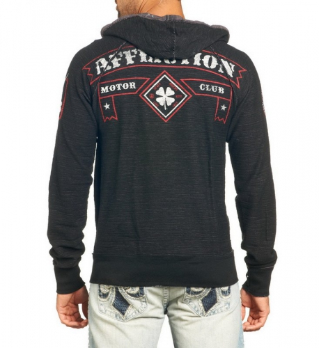 Двусторонняя толстовка Affliction Royal Reversible Hoody купити