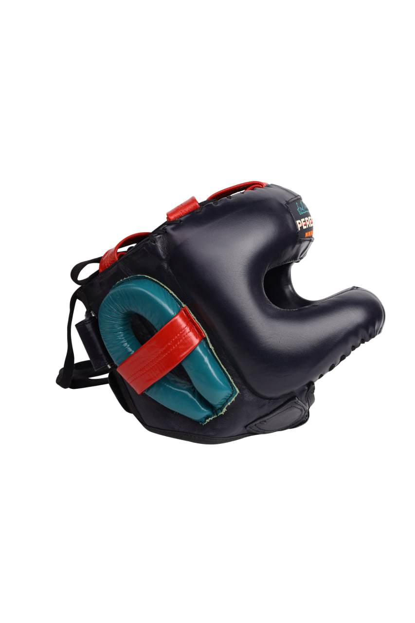 Боксерський шолом Peresvit Momentum 2.0 Leather Armor Plating Headgear Deep Blue купити