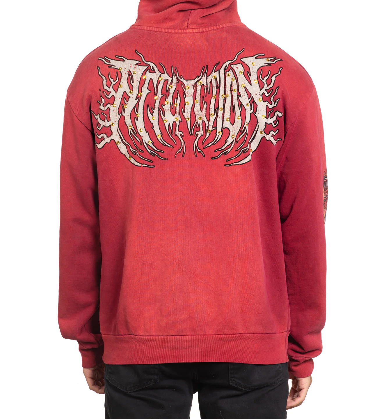 Affliction Toxic Tavern Po Hood Vtg. Red Potassium Spray buy