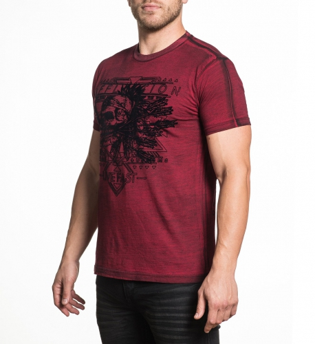 Футболка Affliction AC Mohawk T-Shirt Red фото