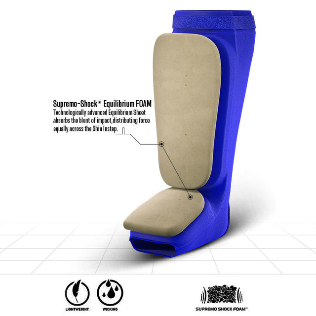 Захист гомілки RDX Hosieri Shin Instep Guard Blue ціна