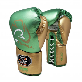 Боксерские перчатки Rival RS100 Professional Sparring Gloves Green Gold, Фото № 2