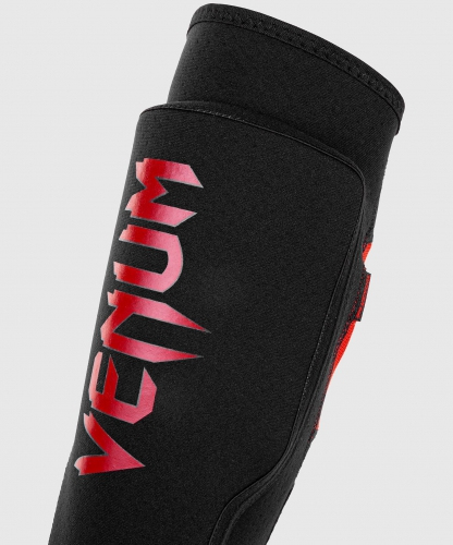 Защита ног Venum Kontact Evo Shinguards Black Red размер