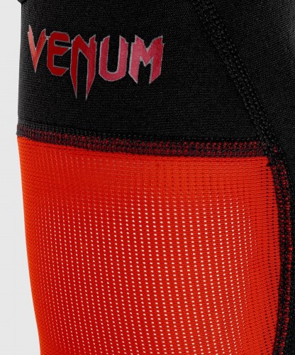 Защита ног Venum Kontact Evo Shinguards Black Red фото