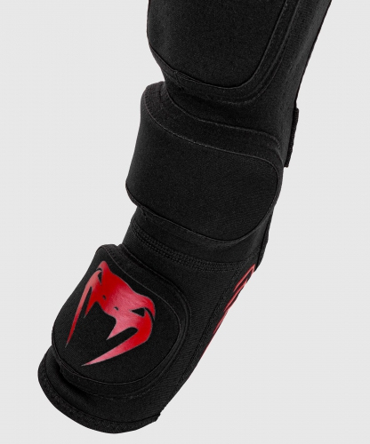 Защита ног Venum Kontact Evo Shinguards Black Red оригинал