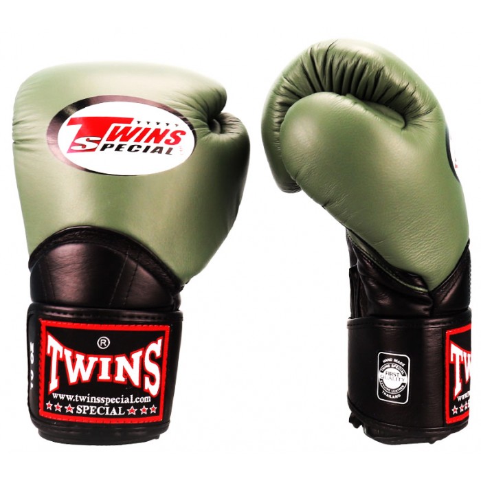 Боксерские перчатки Twins Boxing Gloves BGVL11 Olive Black купить