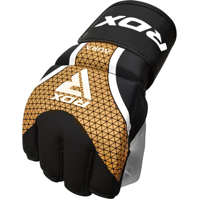 Рукавиці для MMA RDX Grappling Gloves Aura Plus T-17 Golden купити