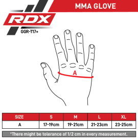 MMA gloves RDX Grappling Gloves Aura Plus T-17 Golden photo