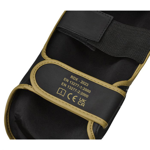 Захист гомілки RDX F6 Kara MMA Shin Instep Guards Matte Golden фото