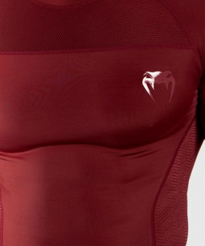 Рашгард з коротким рукавом Venum G-Fit Rashguard Short Sleeves Burgundy розмір