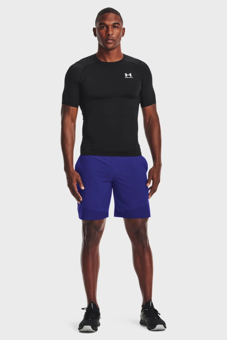 Mens T-shirt Under Armour HG Armor Comp Shortsleeve Black photo