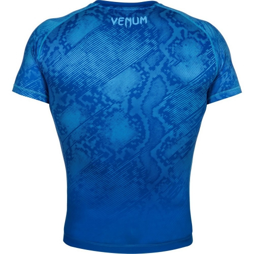Компрессионная футболка Venum Fusion Compression T-shirt Blue Short  Sleeves размер