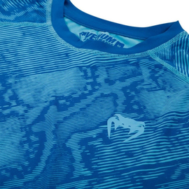 Компрессионная футболка Venum Fusion Compression T-shirt Blue Short  Sleeves, Фото № 9