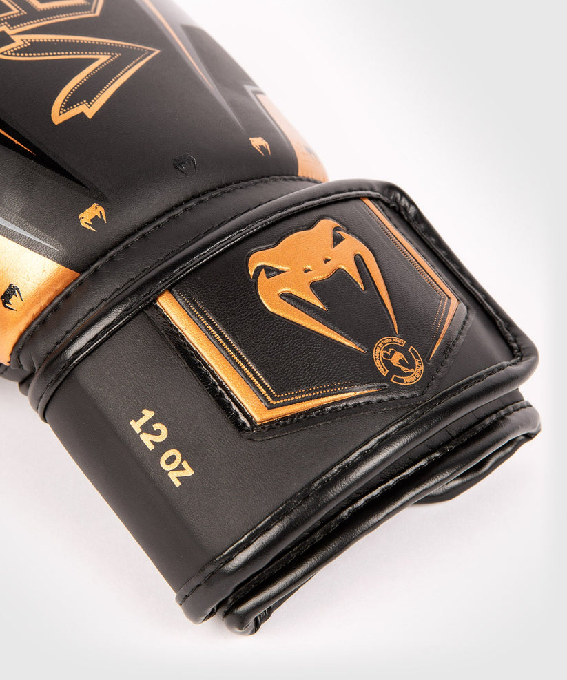 Venum Elite Evo Boxing Gloves Black Bronze photo