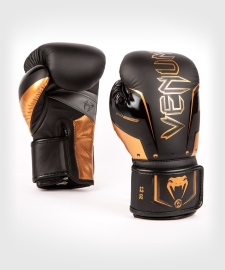 Venum Elite Evo Boxing Gloves Black Bronze buy