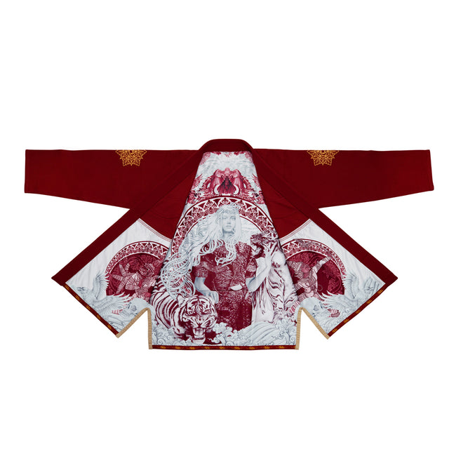 Женское кимоно Fairtex BJJ4 Gi Sida Burgundy фото