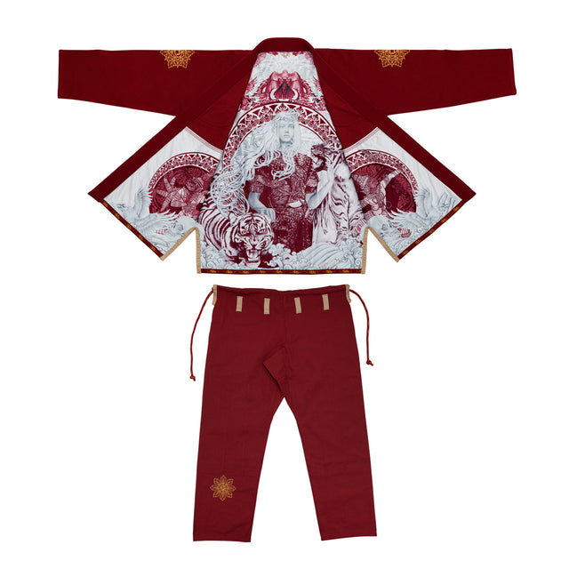 Женское кимоно Fairtex BJJ4 Gi Sida Burgundy где купить