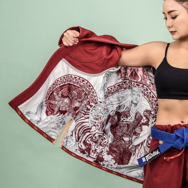 Женское кимоно Fairtex BJJ4 Gi Sida Burgundy купить