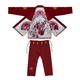 Жіноче кімоно Fairtex BJJ4 Gi Sida Burgundy, Фото № 7