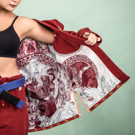 Жіноче кімоно Fairtex BJJ4 Gi Sida Burgundy ціна