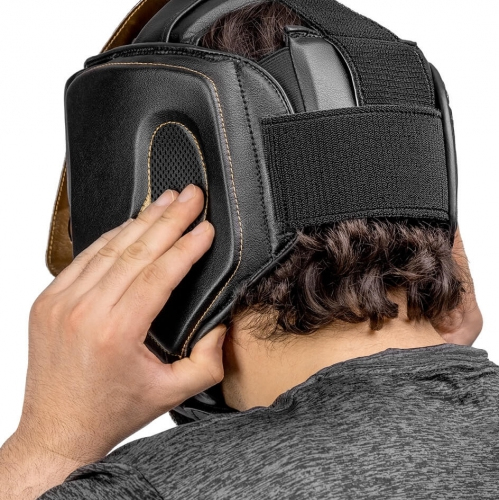 Hayabusa T3 Chinless Headgear Black Gold helmet original