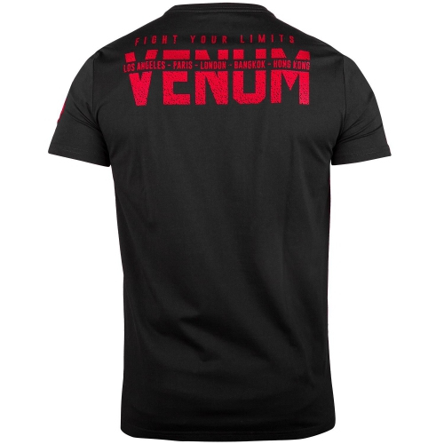 Venum Signature T-shirt Short Sleeves Black Red size