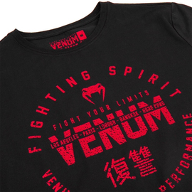 Футболка Venum Signature T-shirt Short Sleeves Black Red, Фото № 5