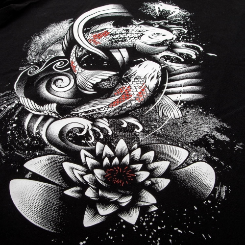 Футболка Venum Koi 2.0 T-Shirt Black White оригинал